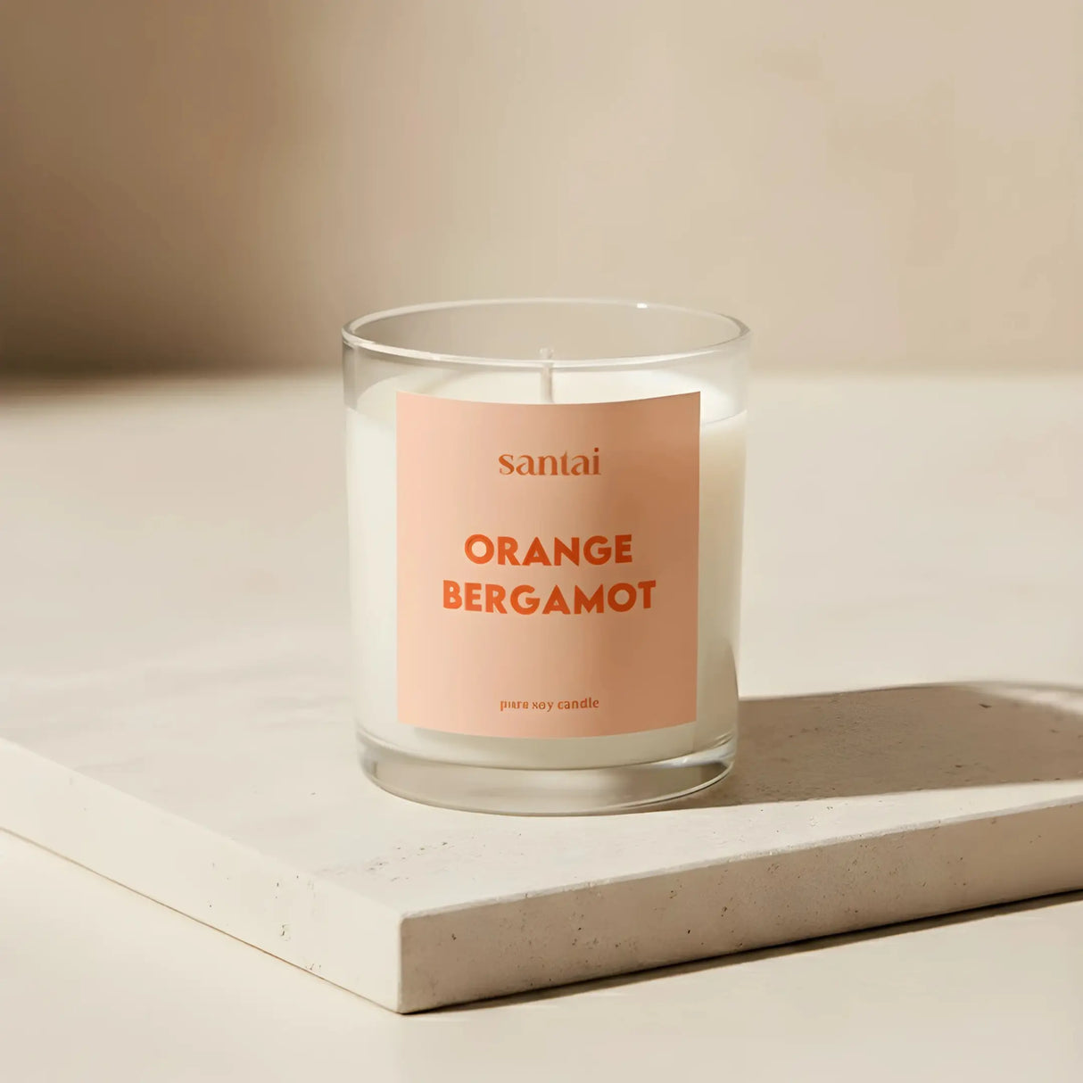 Orange Bergamot Scented Soy Candle