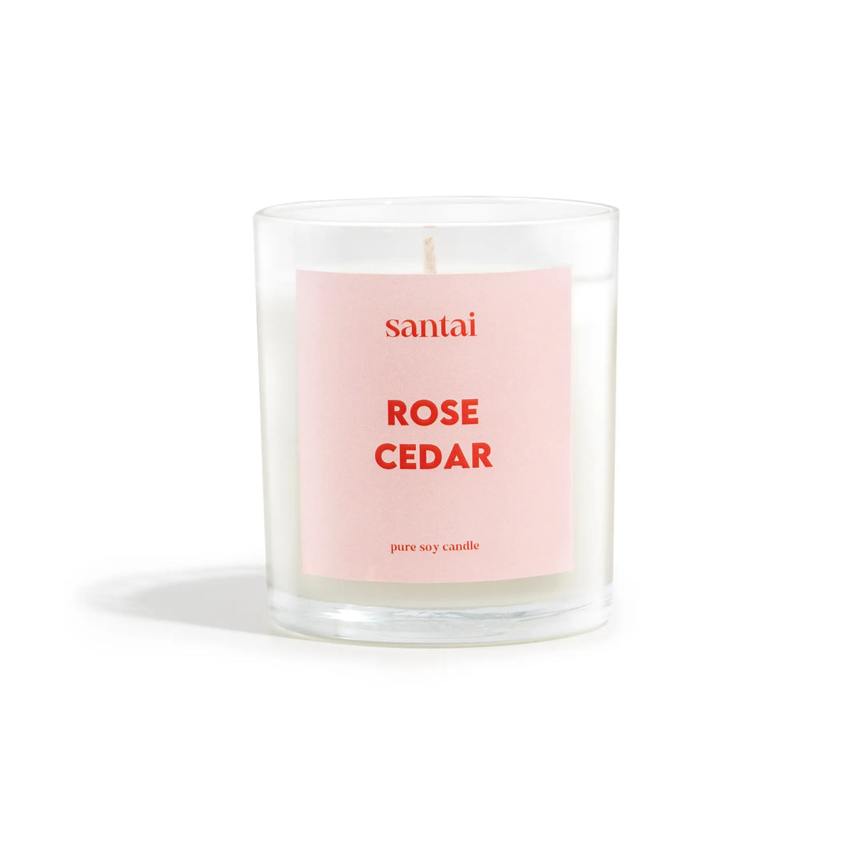 Rose Cedar Scented Soy Candle