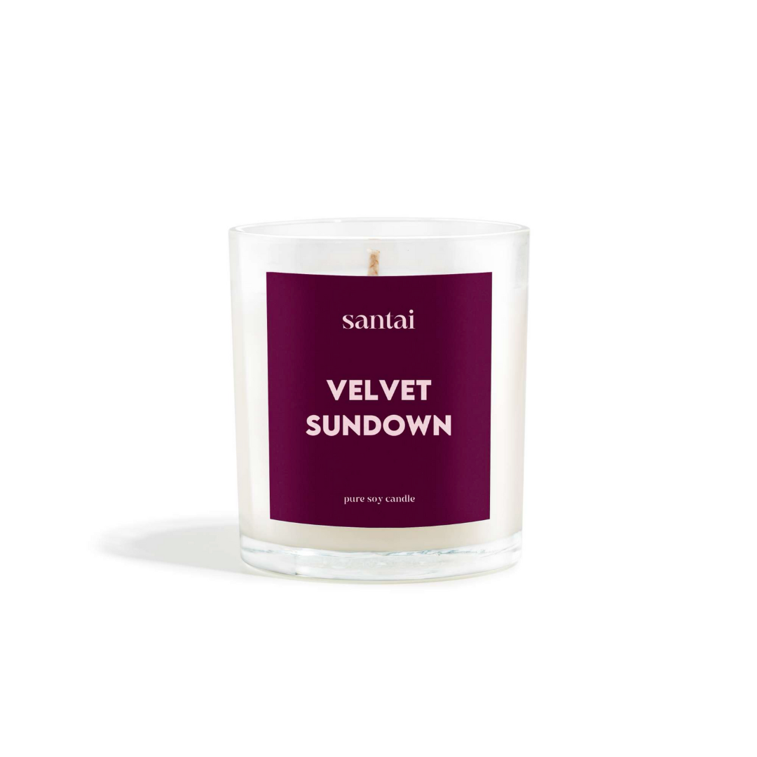 Velvet Sundown Scented Soy Candle - 30hr