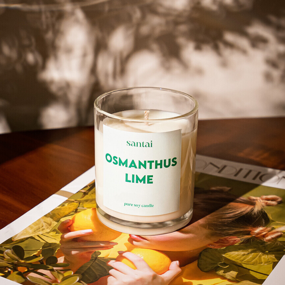 Osmanthus Lime Scented Soy Candle