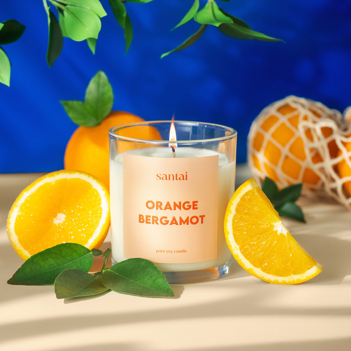 Orange Bergamot Scented Soy Candle