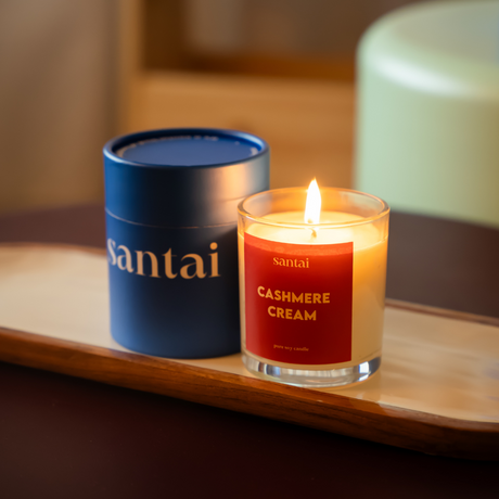 Cashmere Cream Scented Soy Candle - 30hr