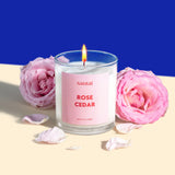 Rose Cedar Scented Soy Candle