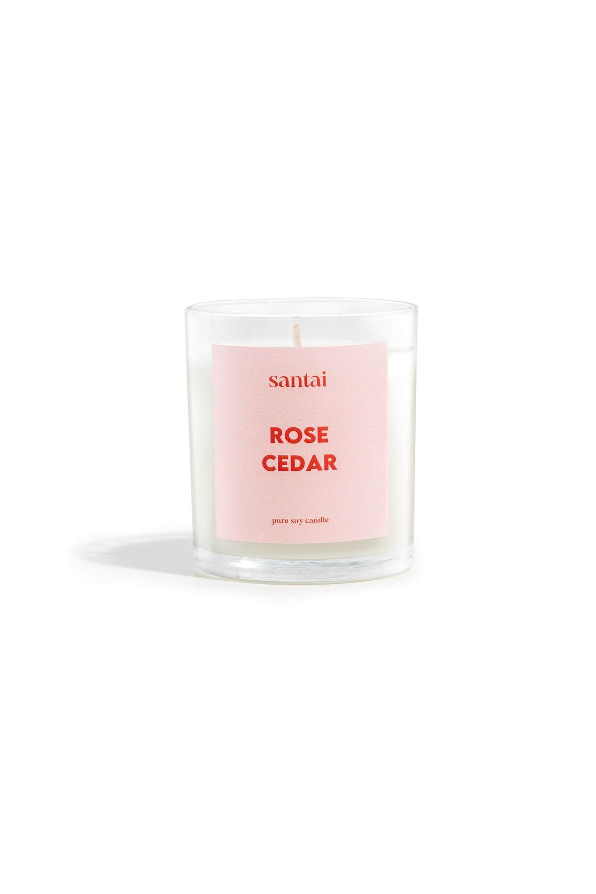 Rose Cedar Scented Soy Candle