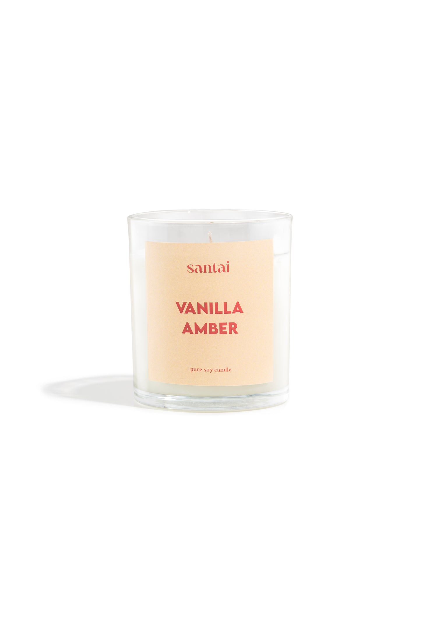 Vanilla Amber Scented Soy Candle