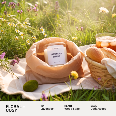 Lavender Fields Scented Soy Candle - 30hr