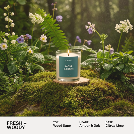 Moss Garden Scented Soy Candle - 30hr