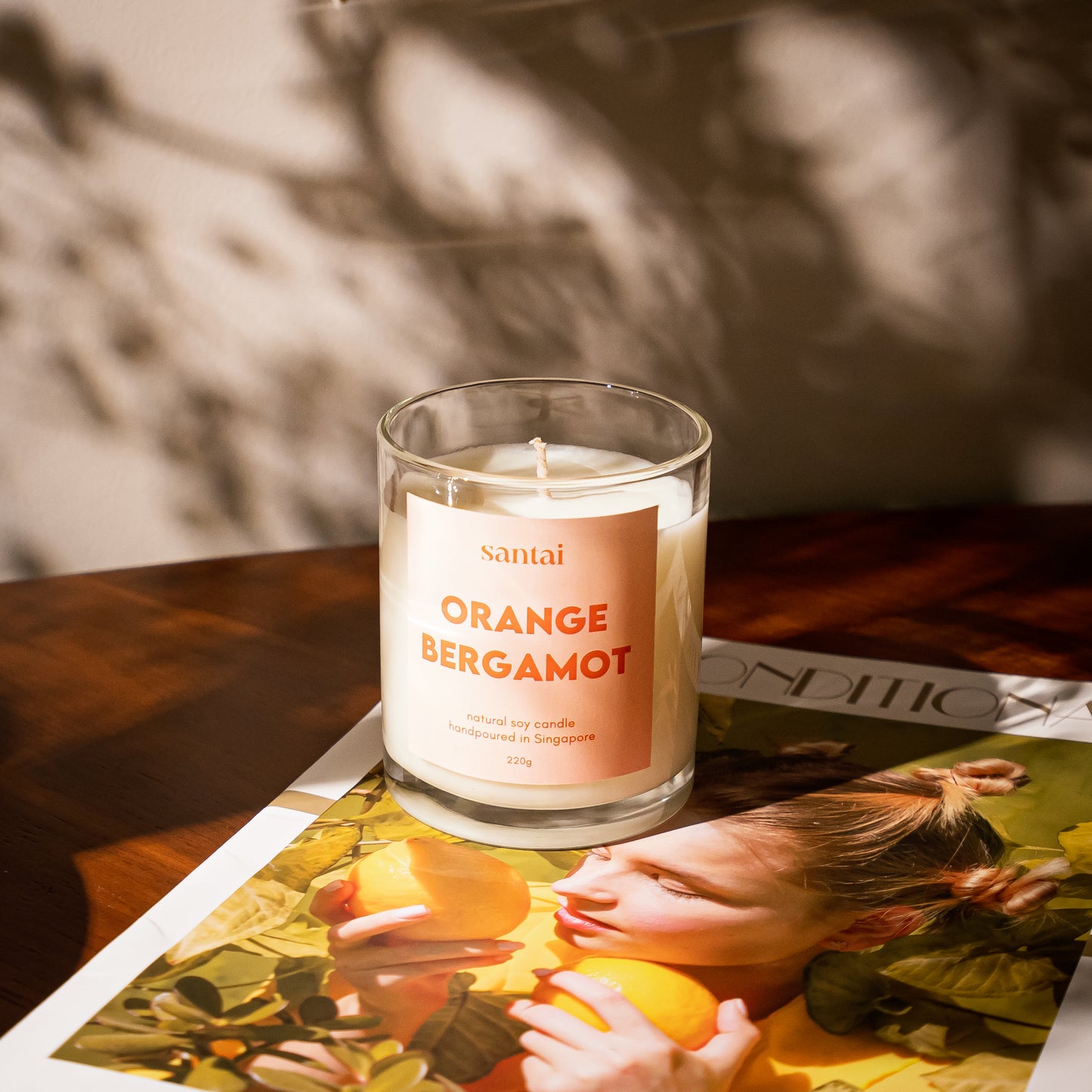 Orange Bergamot Scented Soy Candle