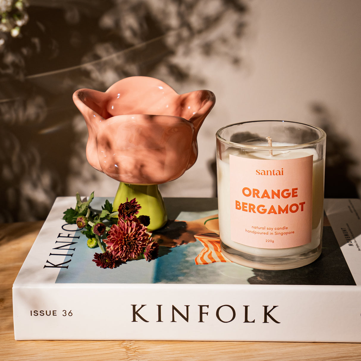 Orange Bergamot Scented Soy Candle